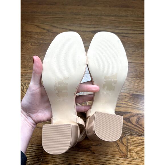 NIB Urban Outfitters Stella Thin Strap Heel in Nude Women's Size 7 - Picture 6 of 11